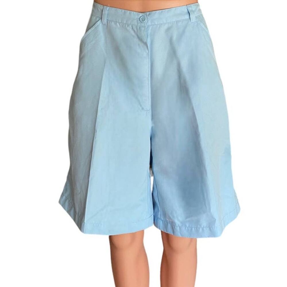 ALLYSON WHITMORE Light Blue Activewear Golf Shorts w/ Tee Pocket ~ Women's 12